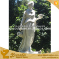 garden beautiful nature marble woman standing sculpture